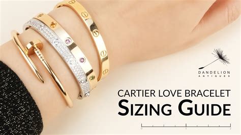 cartier love bracelet size guide.